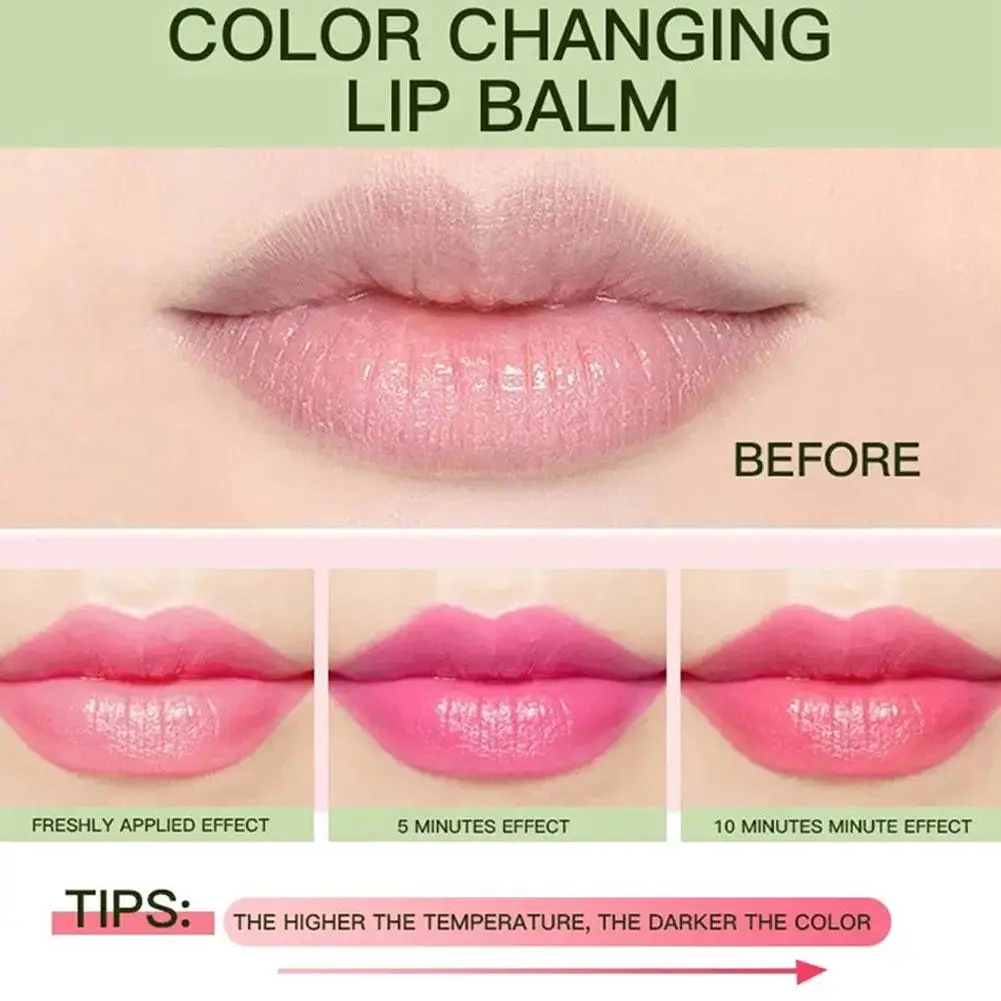 Aloe Vera Discolored Lip Balm Jelly Magic Color Changing Moisturizing Girl Lipstick Nourishing Gloss Lasting Makeup Lip Lip A0A9 2
