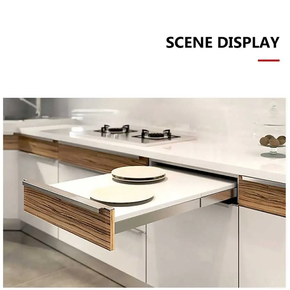 

Hide Flat Push Multi-section Pull-out Telescopic Folding Guide Rail Hardware Accessories Cabinet Table Drawer Slide Rail