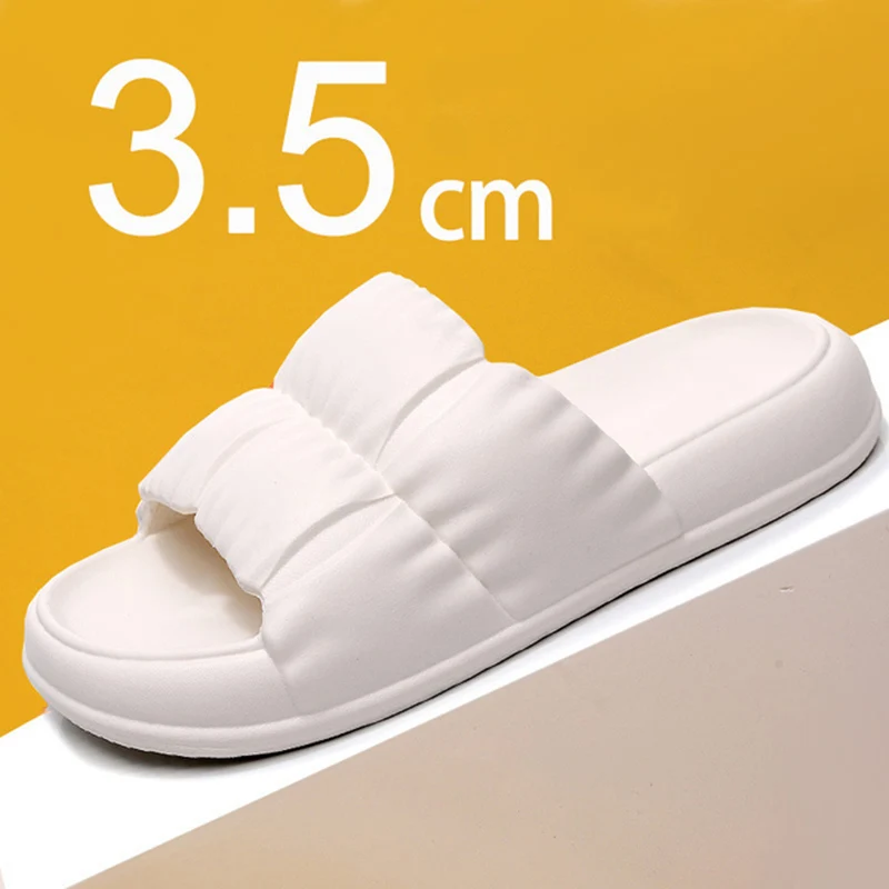 Lucyever Summer Soft Sole Cloud Slippers Women Shoes 2022 EVA Platform House Slippers Woman Comfort Non Slip Female Flip Flops 