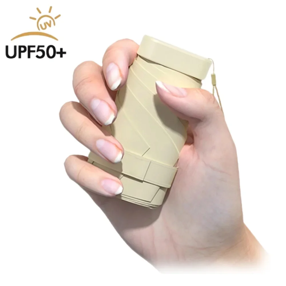 Mini Umbrella UPF 50+ Portable Mini Compact 5-Fold Sun Rain Umbrella for Women Pocket Umbrella with UV Protection for Travel Walking mini umbrella,folding umbrella,mini sun umbrella