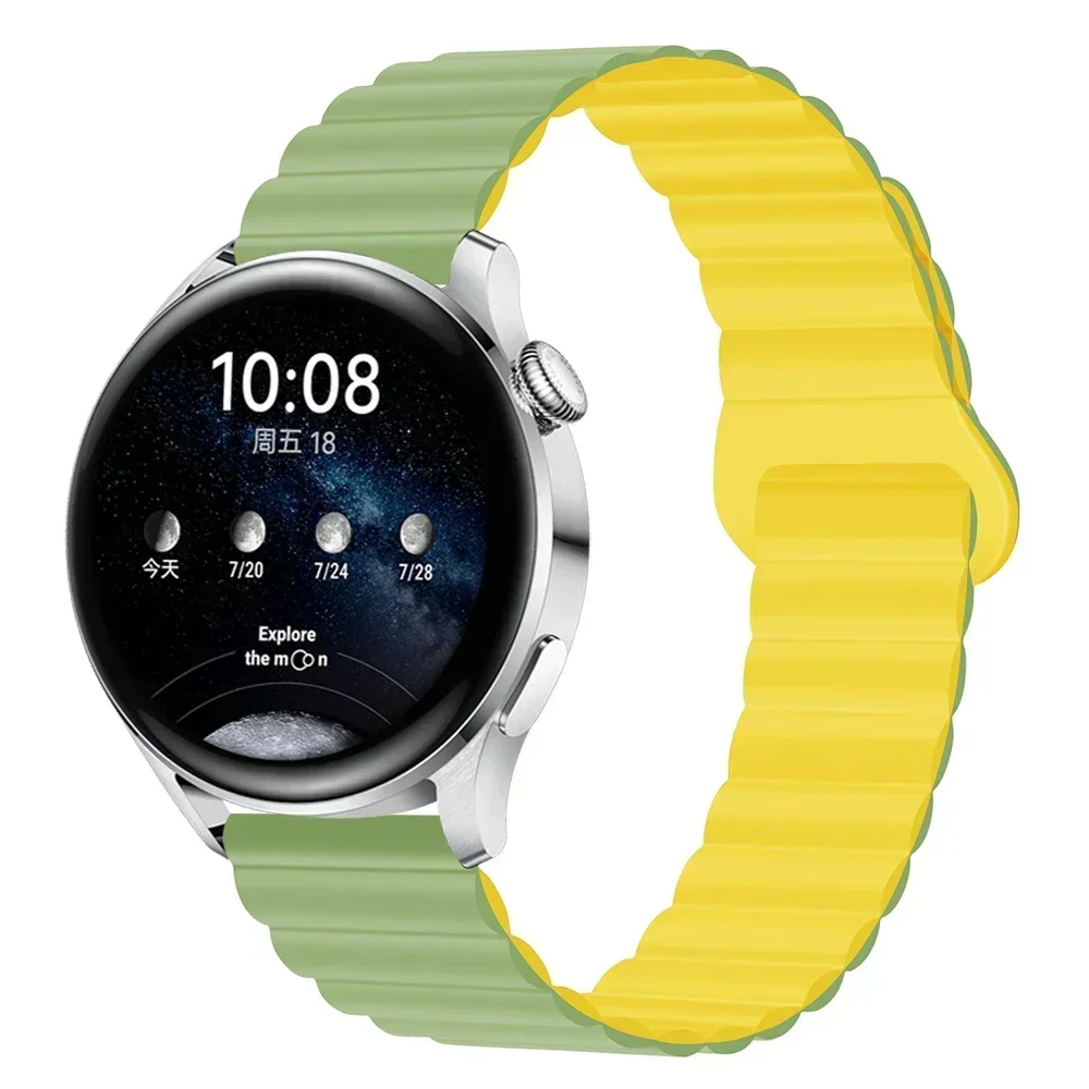 Magnetic Loop Silicone Watch Strap, Adjustable Fit