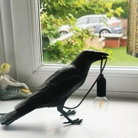 Designer Bird Wall Lamp Italian Modern Resin White Black Light for Bedroom Bedside Living Room Decoration Led  Fixtures 1