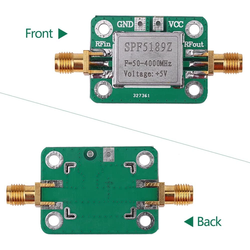 RF Amplifier NEW-RF Amplifier Low Noise LNA 50 to 4000MHz SPF5189Z for Amplifying FM HF VHF UHF Radio Signal