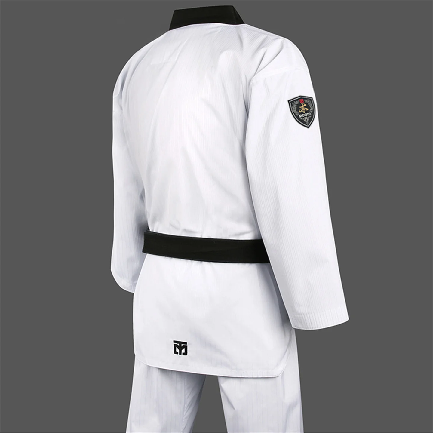 BASIC4 MOOTO Dobok Taekwondo Uniform Adult And Kids Kungfu Coach Suit Gymnasium Training Suit Men Women karate Shirt & Pants Set