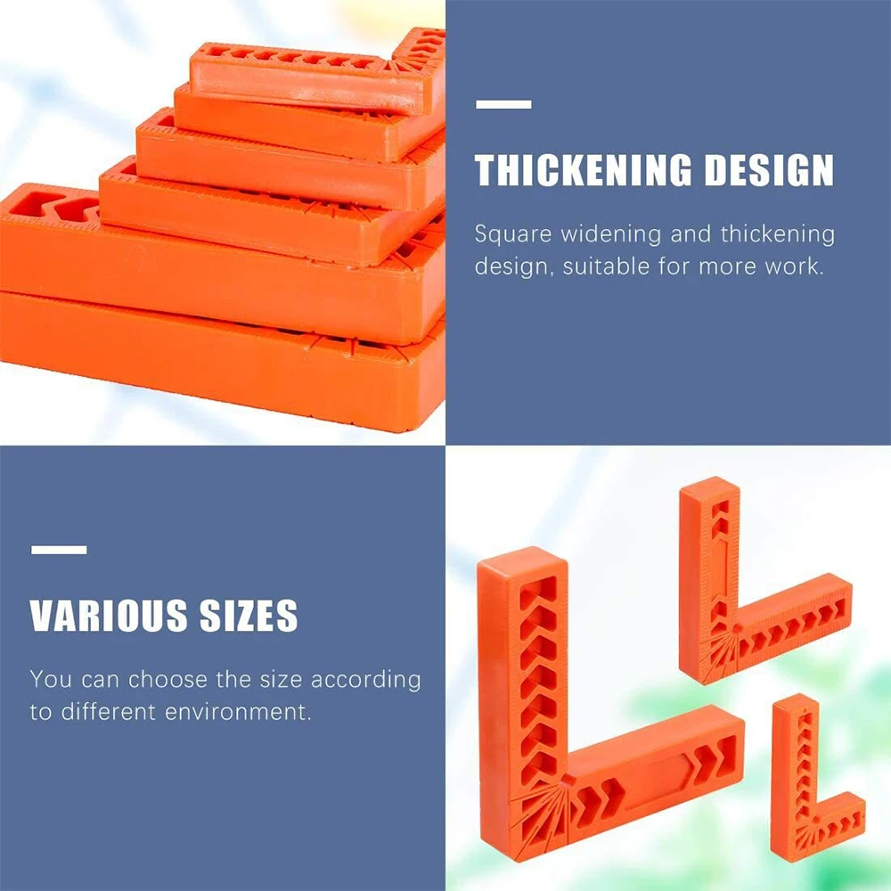 90 Degree L-shaped Right Angle Fixing Clip with scale Auxiliary Fixture Position