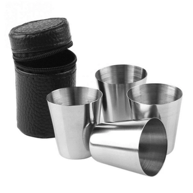 2.5 Oz. Metal Shot Glasses 