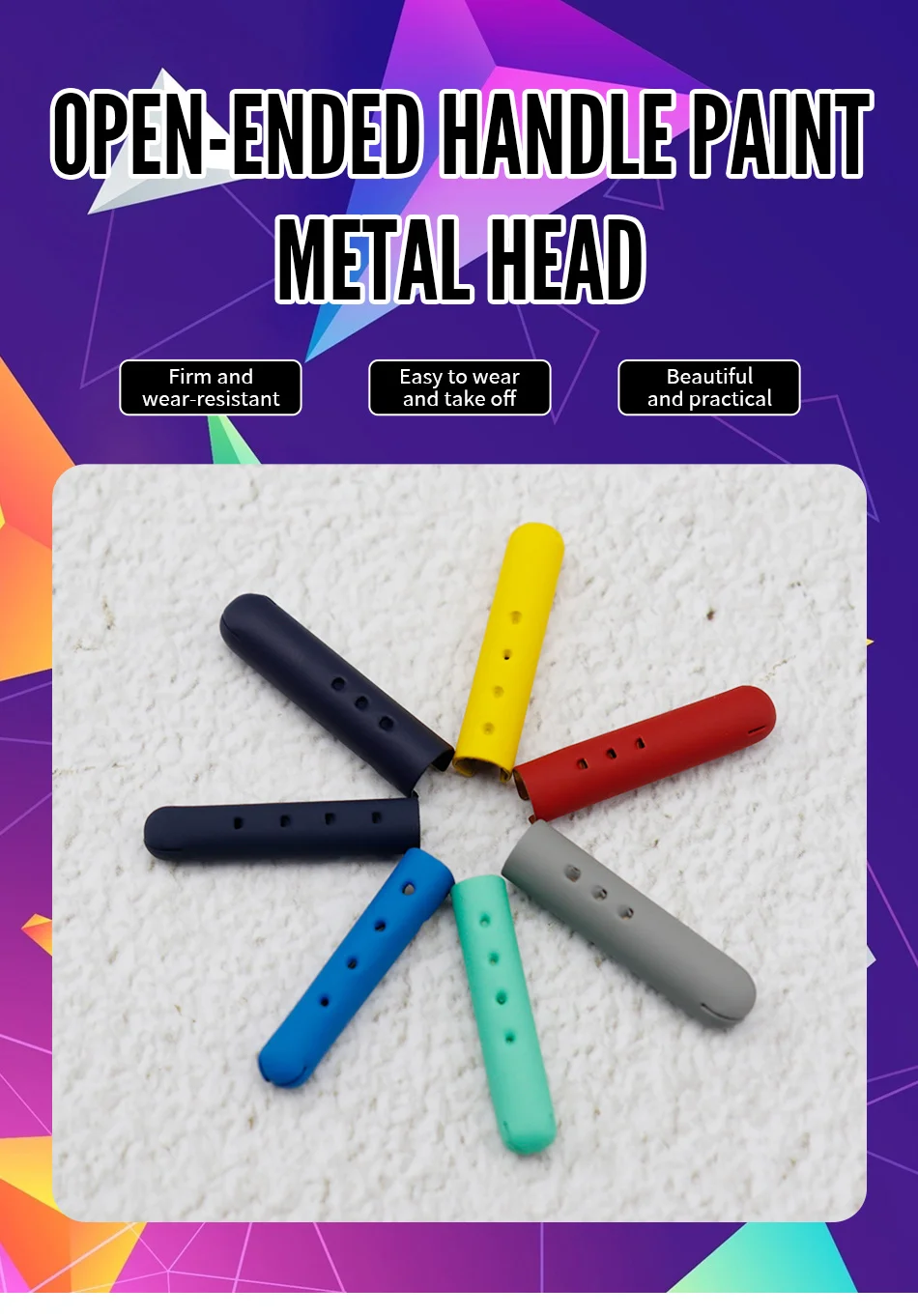 Weiou Schnürsenkel, 4 Stück/Lot, dekorative, geöffnete Mundspitzen, 22 mm x 4,5 mm x 4 mm, Hautgefühl, bemalte Metall-Aglets-Saiten, Permium-Zubehör – Detail 1