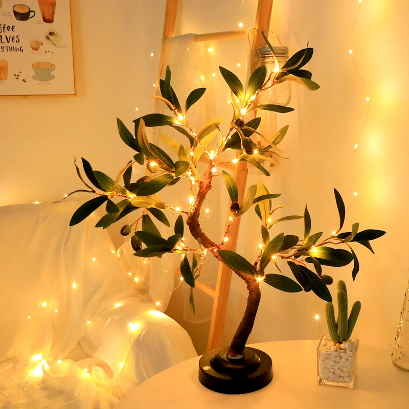 LED Tree with Leaf Atmosphere Lamp - Image 2
