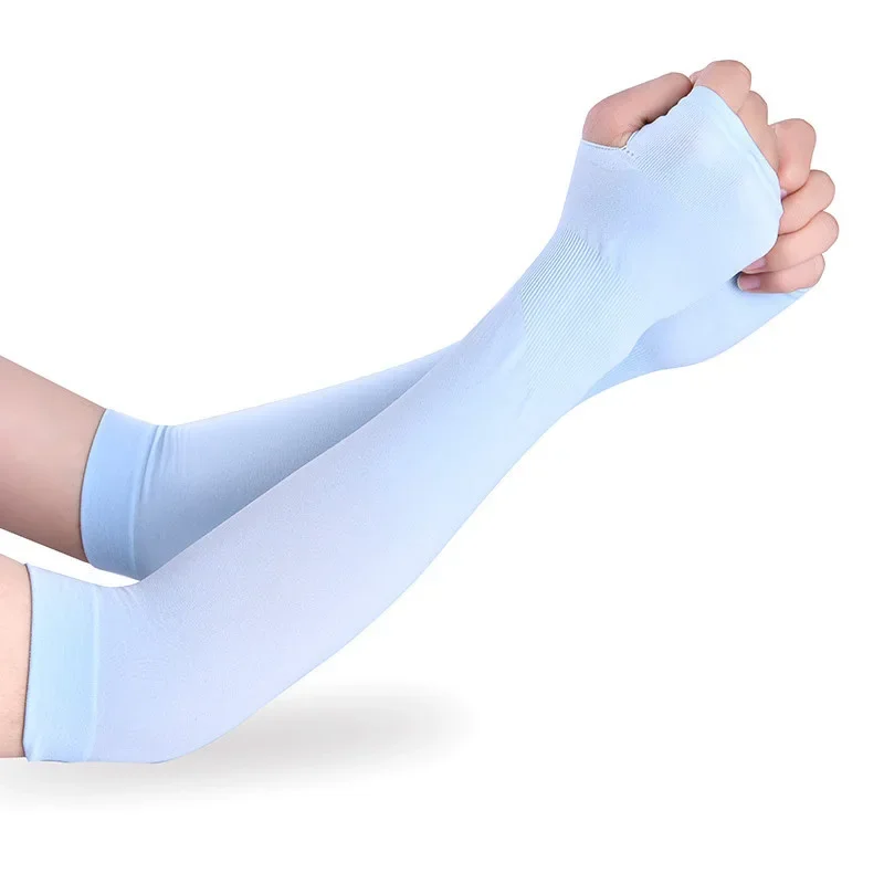 1Pair cooling arm sleeves cover cycling running arm sleeves UV sun protection outdoor cool arms cover fishing cuff for women men