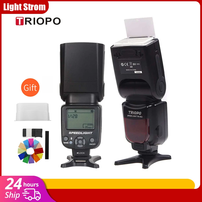 Camera Flash Triopo TR-950 Flash Light Speedlight Speedlite Universal for Fujifilm Olympus Nikon Canon 650D 550D 450D 1100D 60D 7D 5D Camera