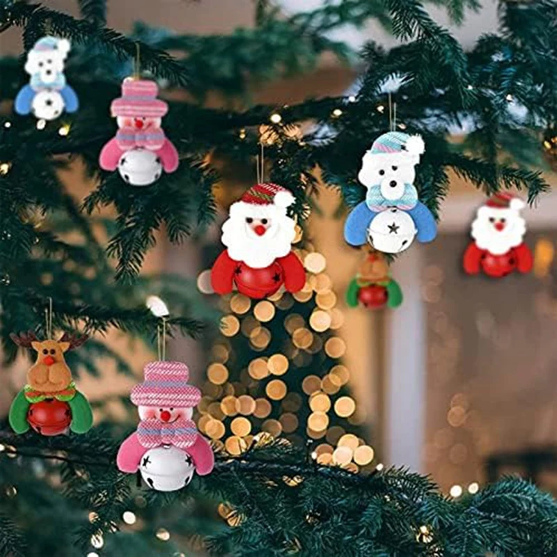 

8 Pieces Christmas Ornaments Christmas Tree Hanging-Ornaments For Xmas Door Home Party Supplies