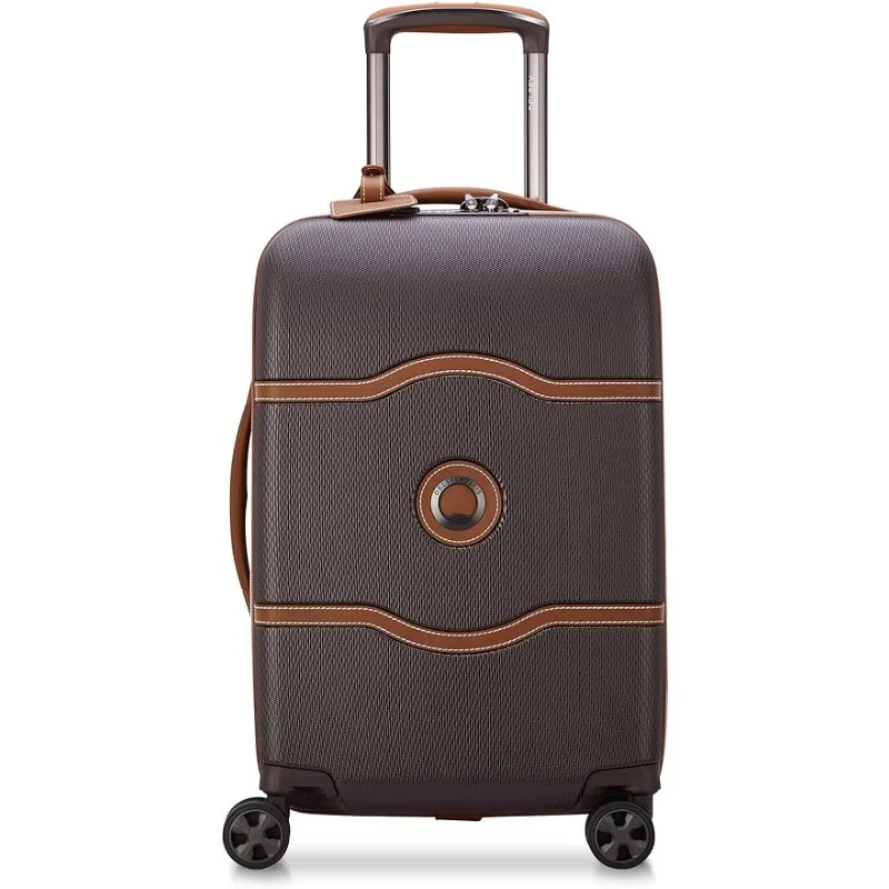 

DELSEY Paris Chatelet Hardside 2.0 Luggage with Spinner Wheels, Chocolate Brown, Carry-on 19 Inch Carry-Ons