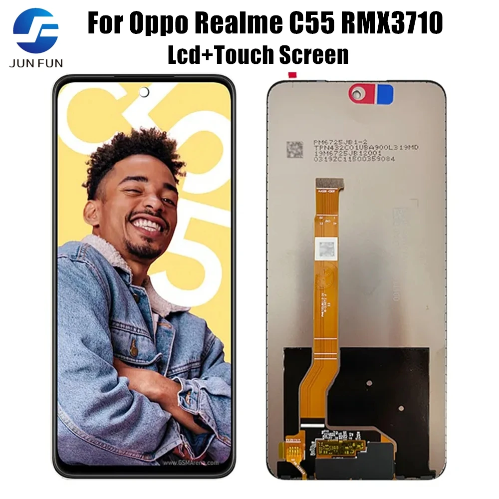 

6.72''For OPPO Realme C55 RMX3710 LCD Display Touch Screen Digitizer Assembly For C55 LCD Replacement Repair Parts