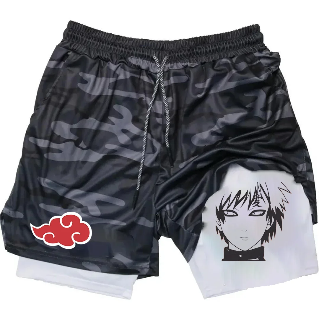 Summer Sporty Versatile Casual Anime Print Men's Shorts Everyday Casual Quick-Drying Sweatpants 2