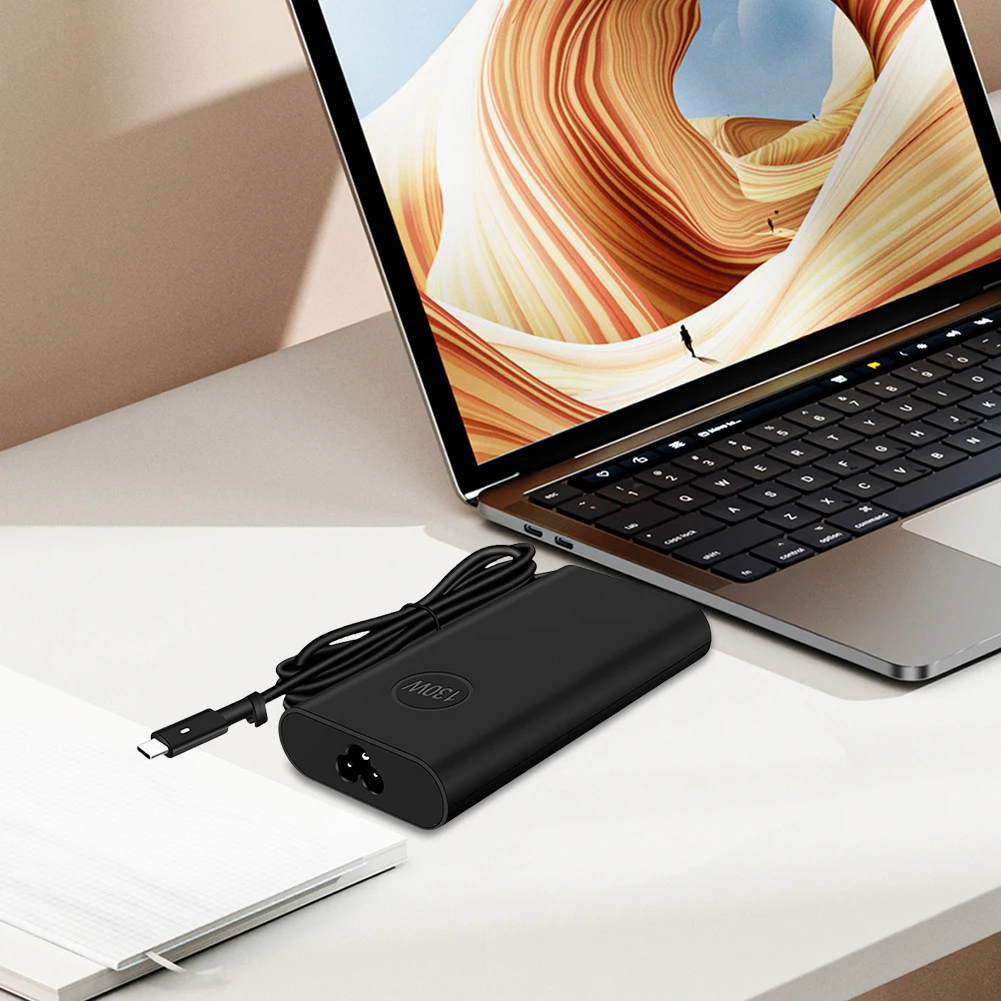 130W USB-C 타입 C AC 노트북 어댑터 전원 충전기 20V 6.5A (델 XPS 15 9500 9510 9520, 델 XPS 17 9700 9710 9720 9730 호환)