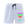 Elastic Quick-Drying Sports Running Shorts Men's Summer Thin Breathable Three-Point Pants Custom LOGO Text Picture 1