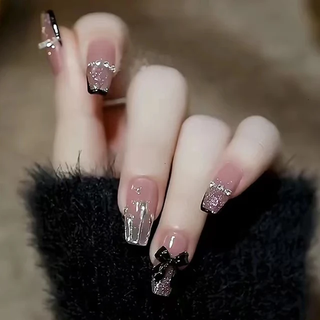 24Pcs-Cute-Nail-Art-Full-Cover-Artificial-Fake-Nails-Wearing-Reusable-False-Nails-Ballerina-Press-on jpg