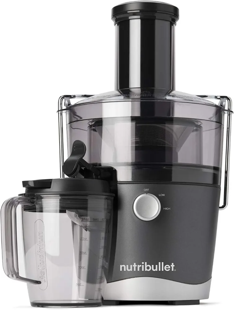 

NutriBullet Juicer Centrifugal Juicer Machine for Fruit, Vegetables, and Food Prep, 27 Ounces/1.5 Liters, 800 Watts, Gray