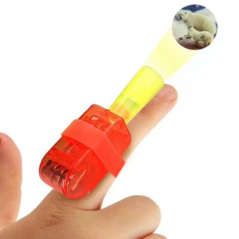 

LED Party Finger Lights Small In The Dark Finger Flashlights Portable LED Finger Ring Toys Mini Light Up Finger Lights Neon Part