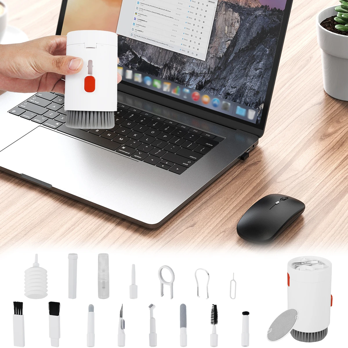 Plastic Multifunctional Cleaning Kit for Electronics and Keyboards