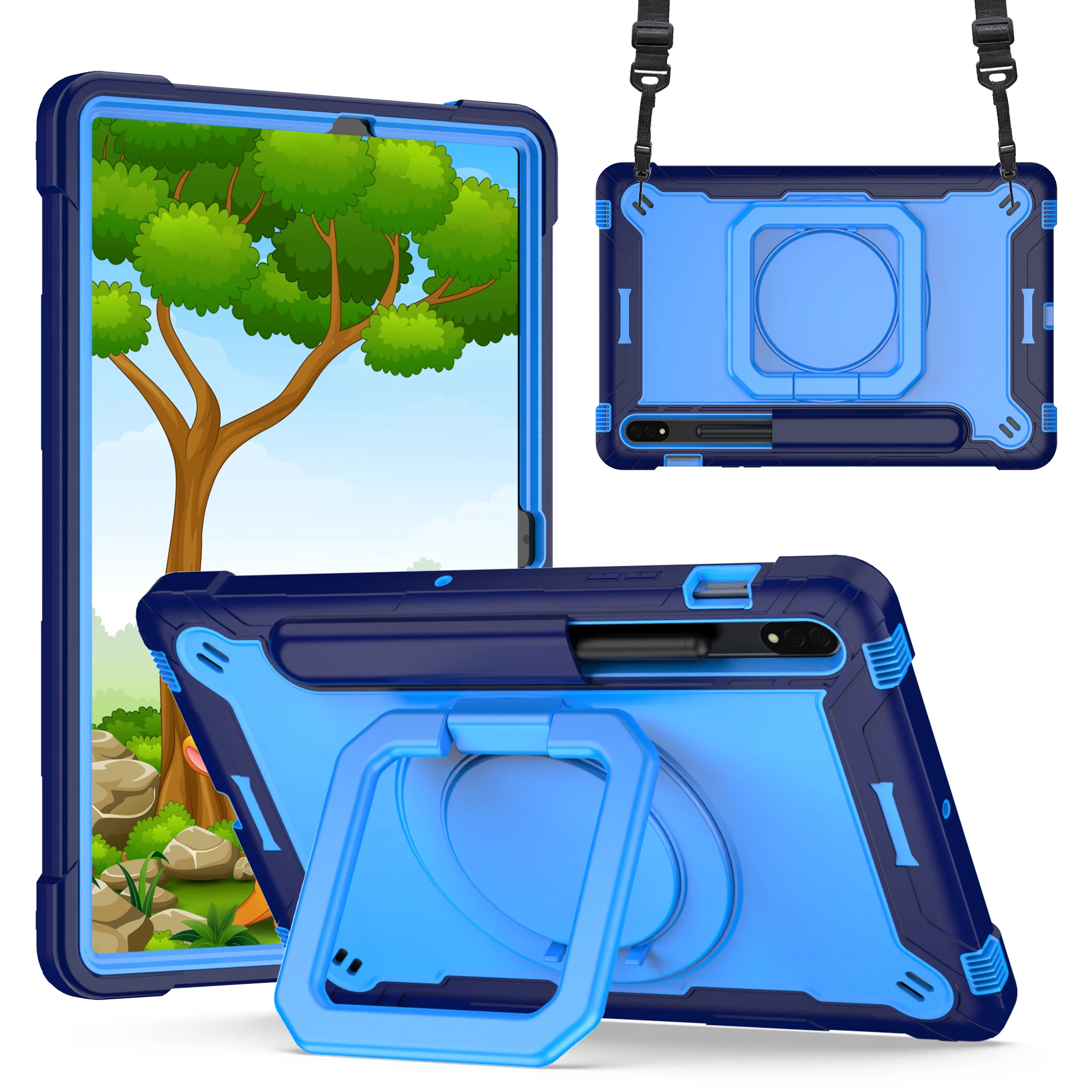Durable 360 Rotating Stand Tablet Cover