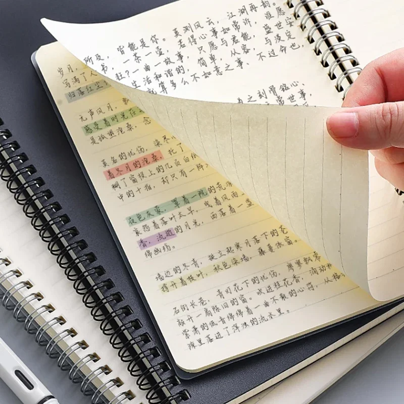 

Спиральная книжка А5 в рулоне, блокнот с линейкой, блокнот в клетку, журнал, дневник, скетчбук для школы, канцелярские принадлежности XA4810A