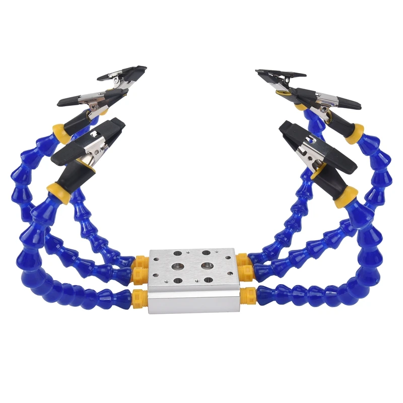 

Bench Vise Table Clamp Soldering Station With 6Pcs Flexible Arms Soldeirng Iron Holder PCB Welding Repair Tool