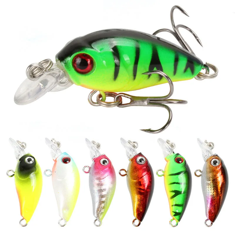 

1PC Crank Fishing Lures 45mm 3.8g Topwater Artificial Hard Bait Japan Bass Pike Fishing Tackle Wobblers Pesca Crankbait