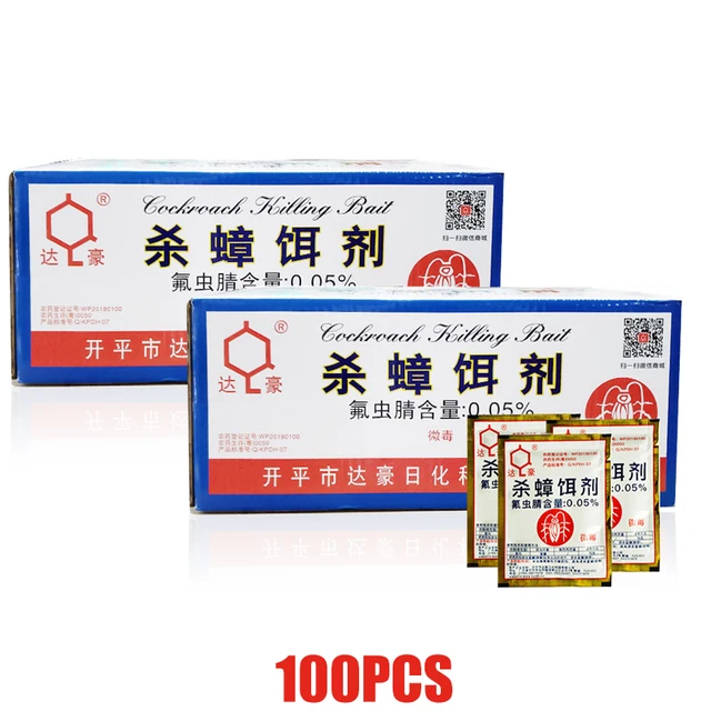 100Db Csótány Megöli A Csali Por Hatékony Csótány-Vezérlő Konyha És Az Otthoni Kártevő Visszataszító Kocka-Ellenes Gyógyszer