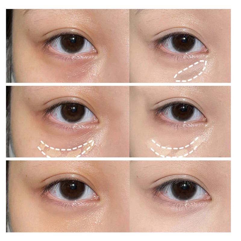 3 Colors Concealer Cream Full Coverage Spot Acne Dark Circles Contour Concealer Palette With Brush Moisturizing Cosmetics Makeup