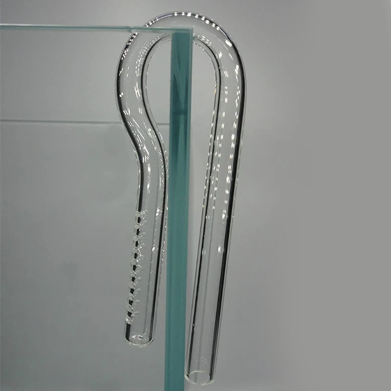 Glass Pipe Spin Outflow and Inflow 10mm 13mm 17mm for Aquarium Planted for
