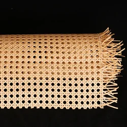 Indonesian Woven Rattan Webbing Roll for Furniture Decoration and Repair (Wood color)