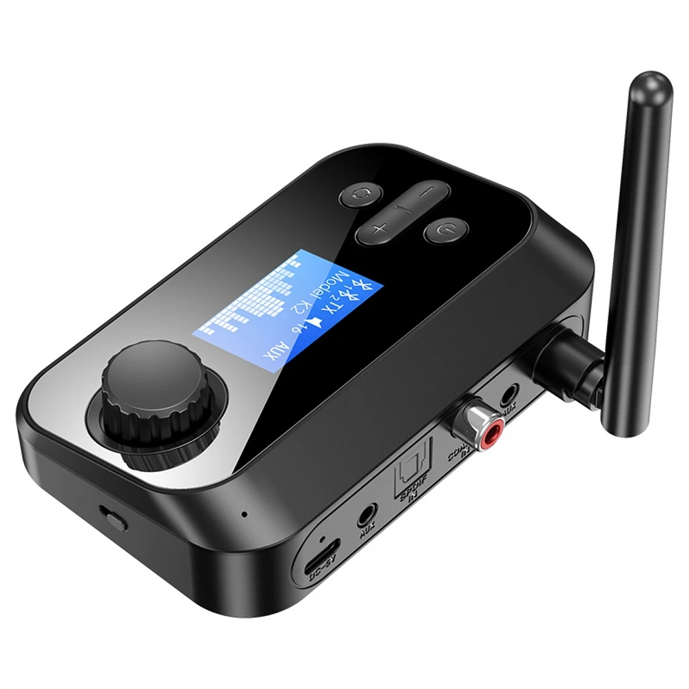 

Bluetooth-compatible 5.0 Audio Transmitter Receiver with Mic Stereo Optical Coaxial AUX 3.5mm RCA Wireless Adapter TV Speaker