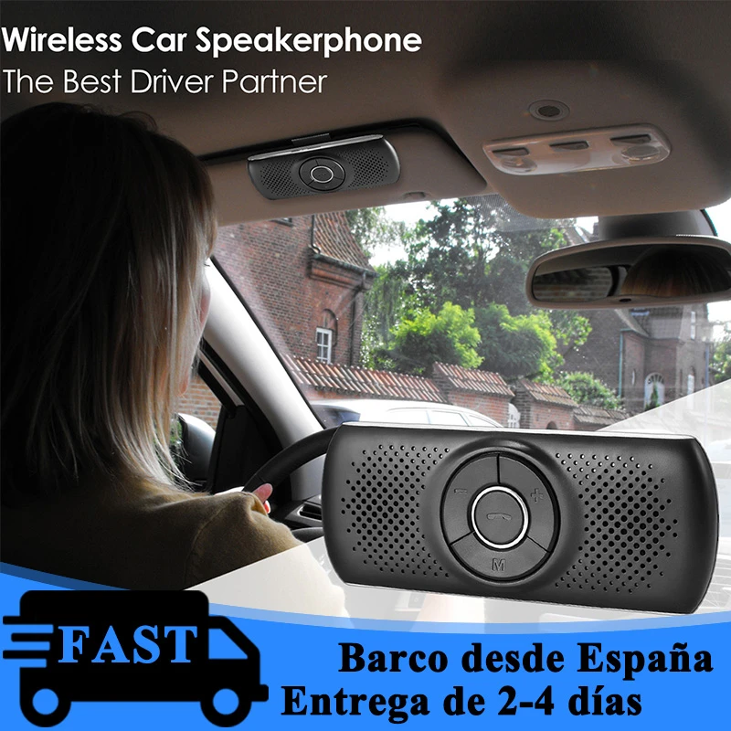 Bluetooth付きの車のワイヤレスヘッドセット スピーカーとオーディオレシーバー付きのハンズフリーキット Bluetooth 車 キット Aliexpress