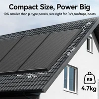 Panneau solaire rigide RVPOZWER 12,8 V 100 W, cellules solaires de type N 18BB, panneau solaire monocristallin en silicium, étanche, camping/maison/camping-car 5