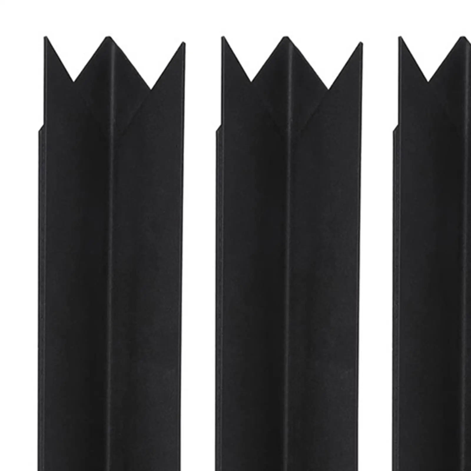 4x Connector Clips Heavy Duty Black Metal Stakes for Yard Courtyard Outdoor