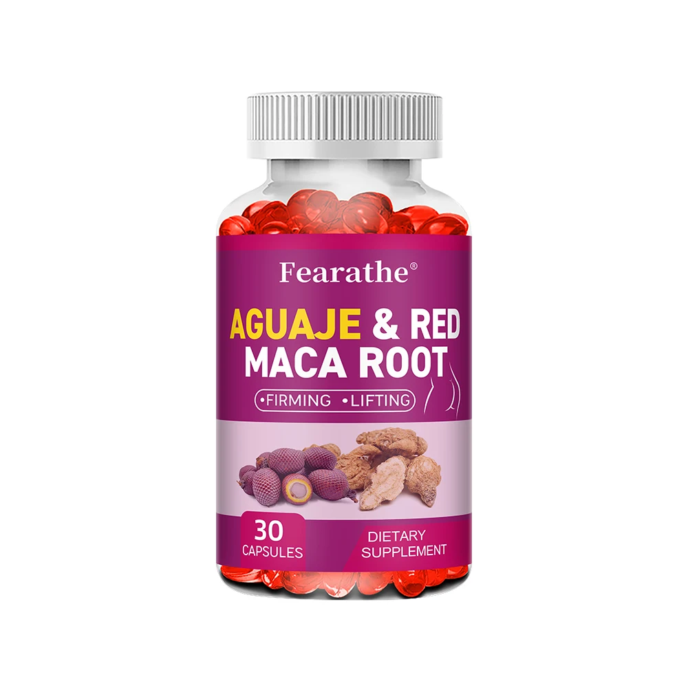 Organic Aguaje With Red Maca Root Extract Supports Full & Firming Buttocks And Immune Health 120 Capsules_voghion.com