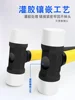 Tuolishi Solid Rubber Hammer Plastic Nylon Head Non elastic Rubber Hammer Floor Tile Installation Hammer 4
