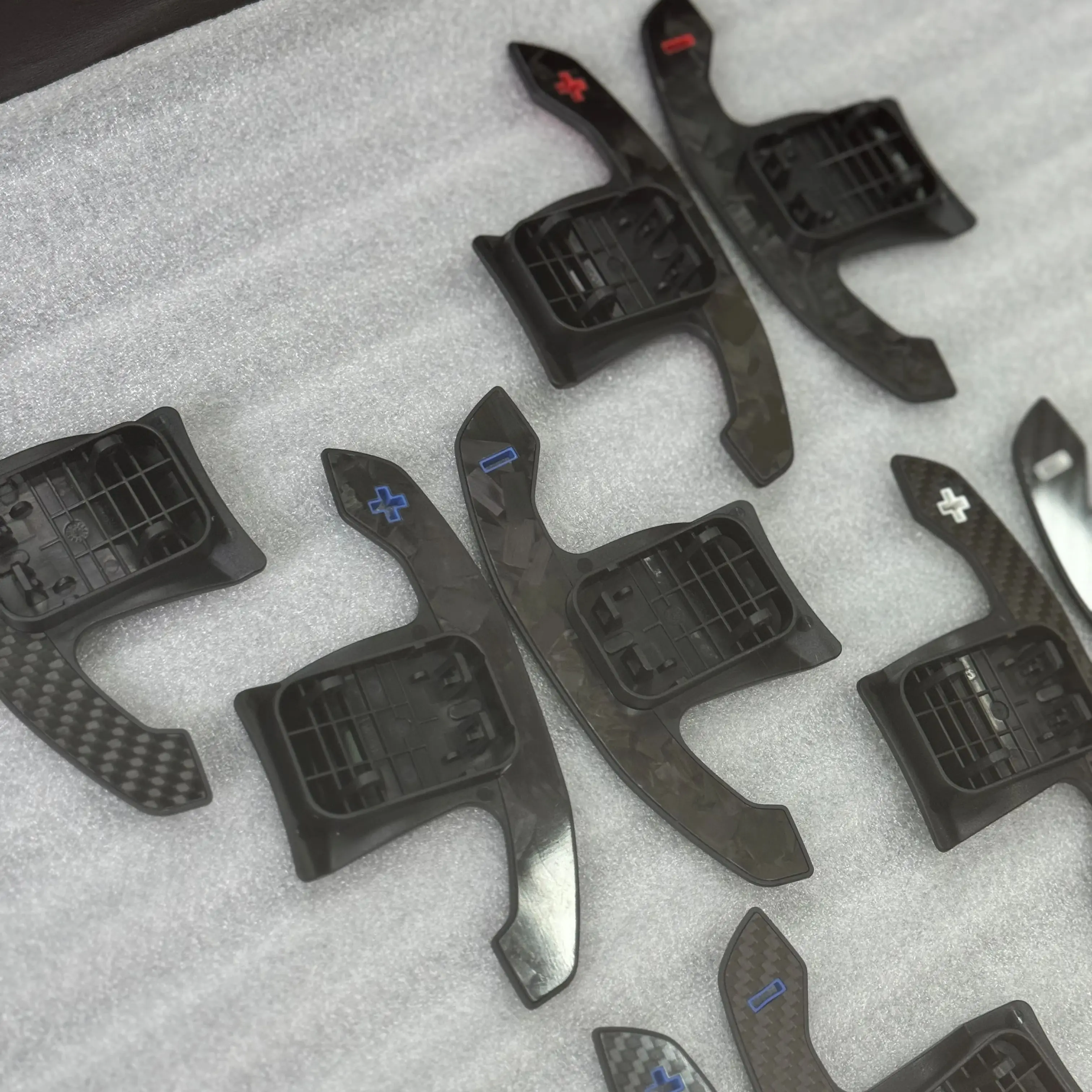 Carbon Fiber Steering Wheel Paddle Shifter Extension Trim Cover