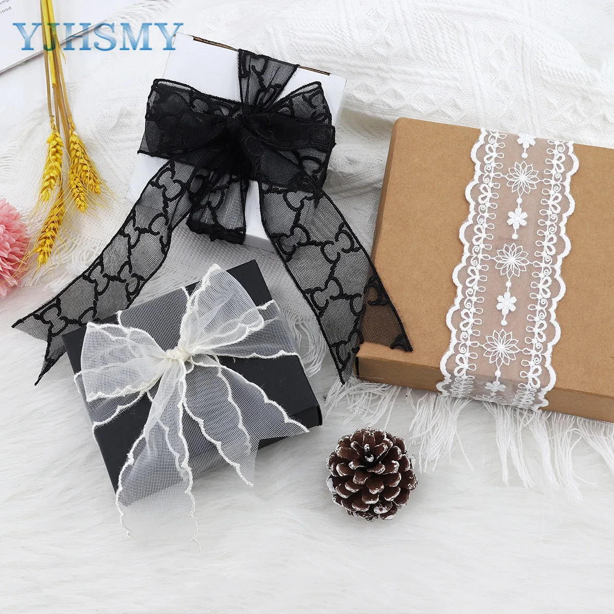 Factory Direct Craft Vintage-Inspired Black Lace Ribbon