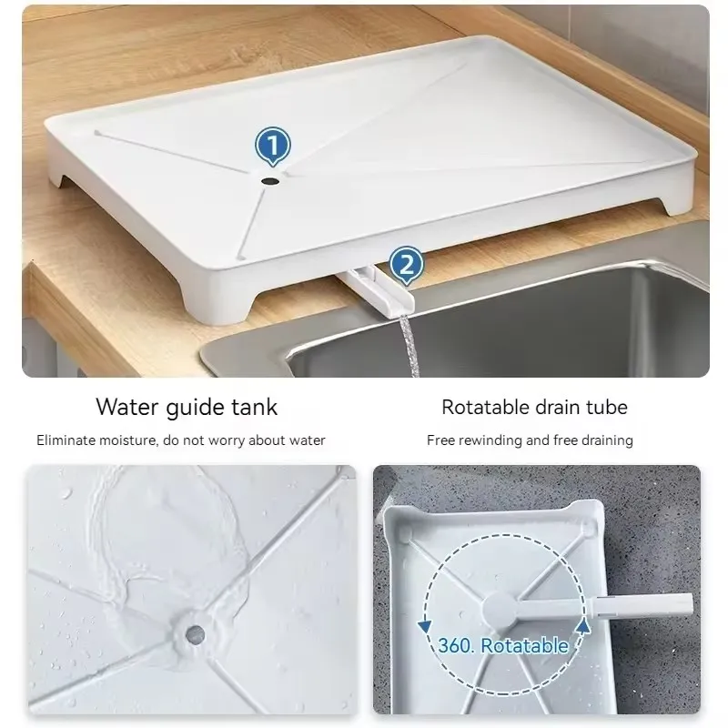 Dish Drainer Dish Drain Rack Tableware Storage Organizer Shelf With Drainboard Dish Storage Racks Towel Rack Kitchen Storage 3