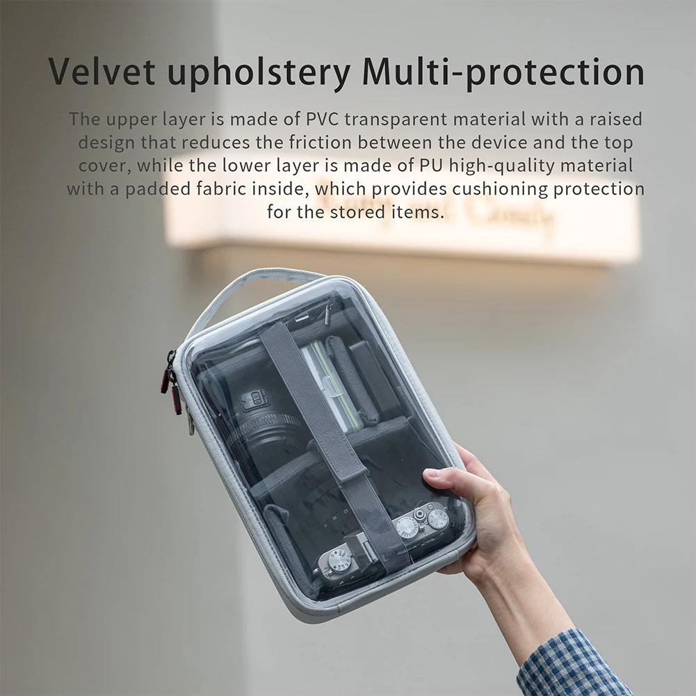 Visible Camera Bag Transparent Digital DSLR Bag Splashproof Digital Carry Bag Case Anti-Scratch Handbag for Action Camera Series