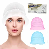 Reusable Silicone Hair Coloring Highlighting Cap With Hook Needle Pro Hair Color Dye Set Frosting Dyeing Tools Beauty Salon 1