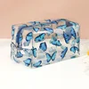 Waterproof Transparent Zipper Cosmetic Bag Fashion Print Women Girl Travel Makeup Bag Pouch Wash Organizer Toiletry Storage Bags 4