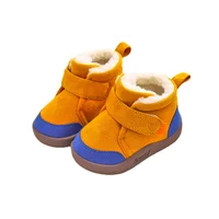 Winter Kids Snow Boots Infant Baby Girl Shoes Cotton Plush Warm Toddler Sneakers Fashion Boys Short Boots Non-Slip SCW028 1