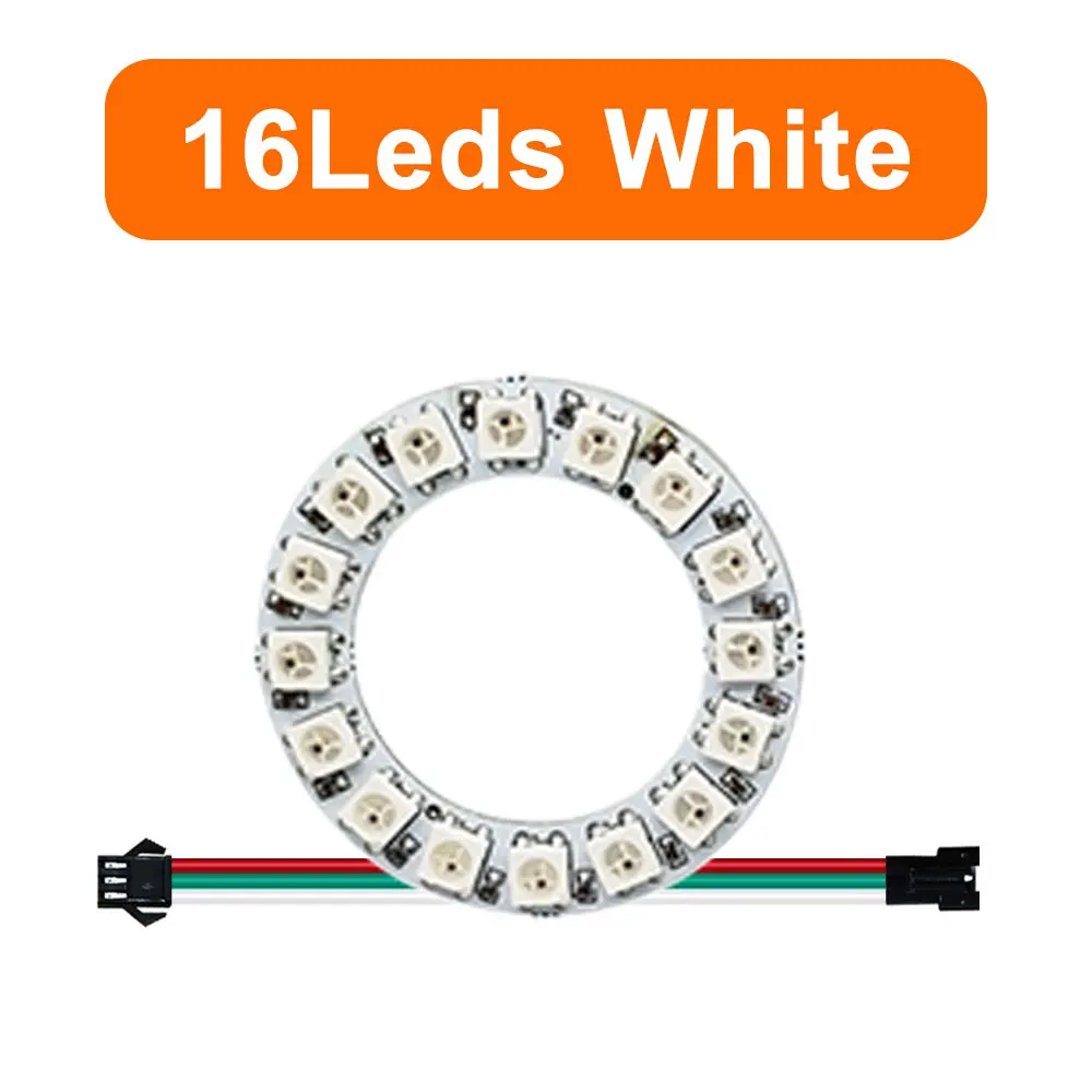 Colorful RGB LED Circle with Individually Addressable Pixels - DIY Round Pixel Ring