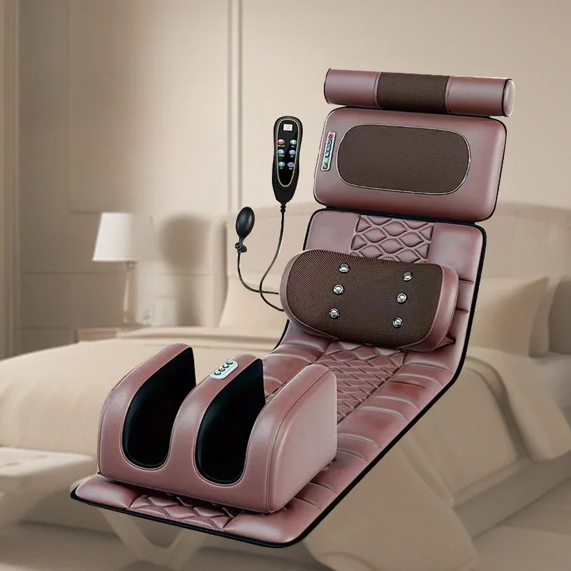 Whole body neck and waist massage mattress airbag chair cushion kneading household heated shoulder massager