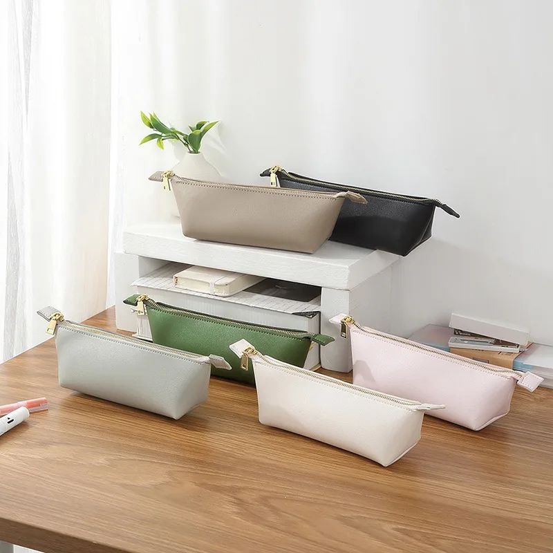 

Art student pencil case, simple and large capacity makeup brush bag, student stationery pencil case