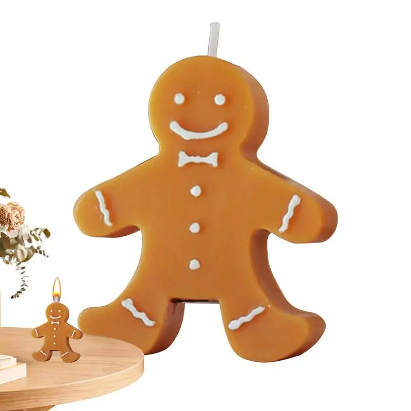 

1 шт. имбирный человечок, рождественские ароматические искусственные украшения для творческой праздничной атмосферы, рождественские украшения