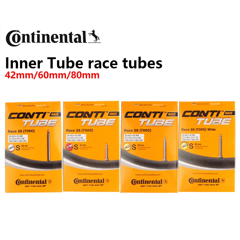 Continental Race Tubes 28 FV Valve Inner Tire For Out Tire 700X20C/25C 42mm 60mm 80mm 700X25C/32C 60mm Bike Road Bicycle
